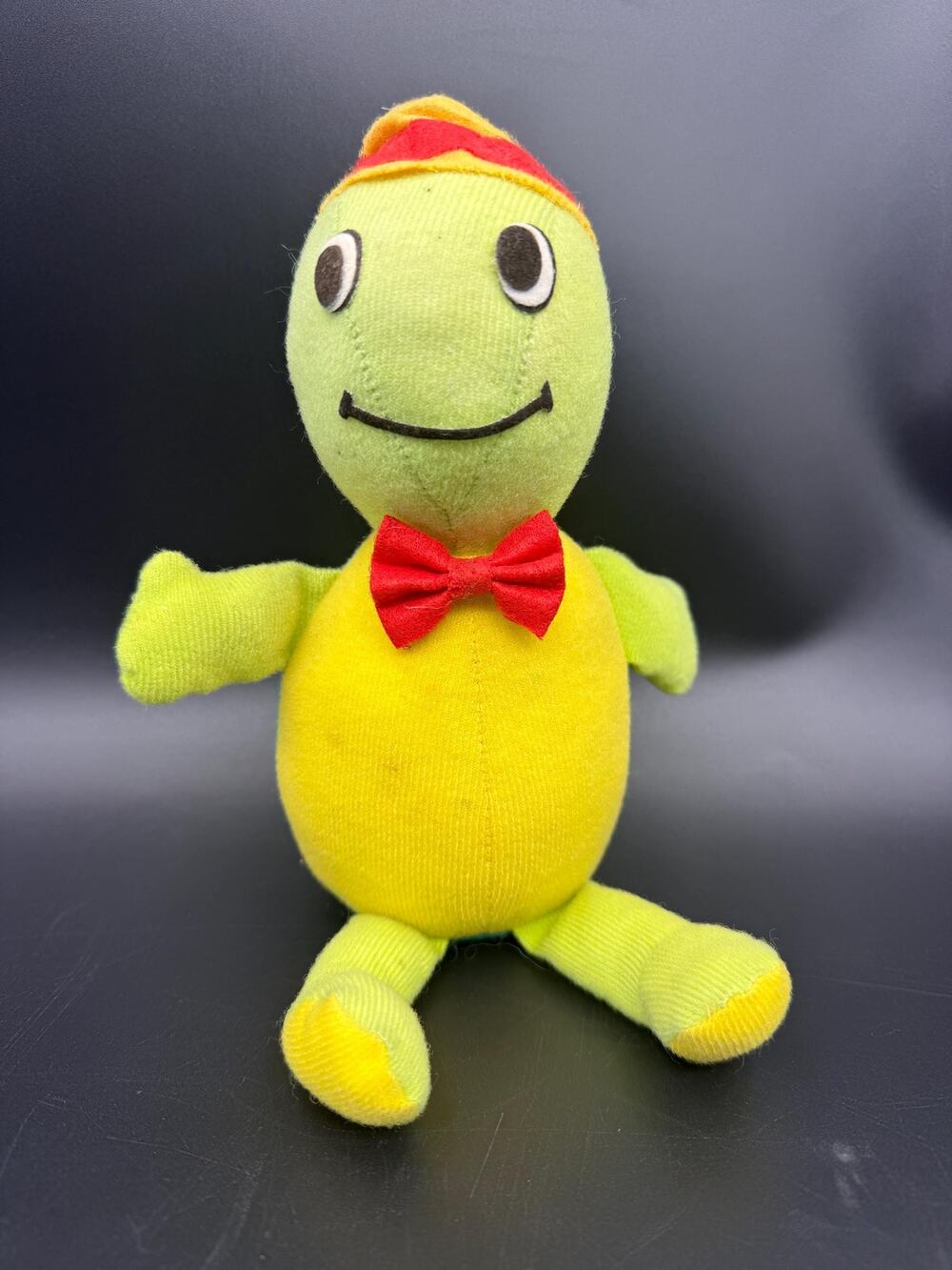 Vintage 1980 Fun Farm Hippie Turtle Plush Toy Flower Child Retro Taiwan 10”